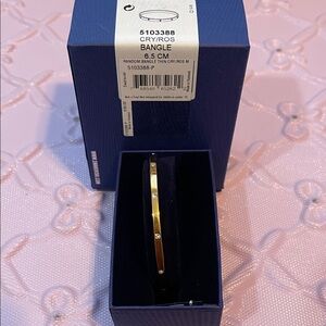 Swarovski Rose Gold Bangle with Crystals